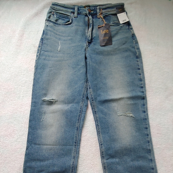 NWT Lee Vintage Modern High Rise Straight Leg Ankle Jeans - Size 29 (8) - Picture 4 of 16